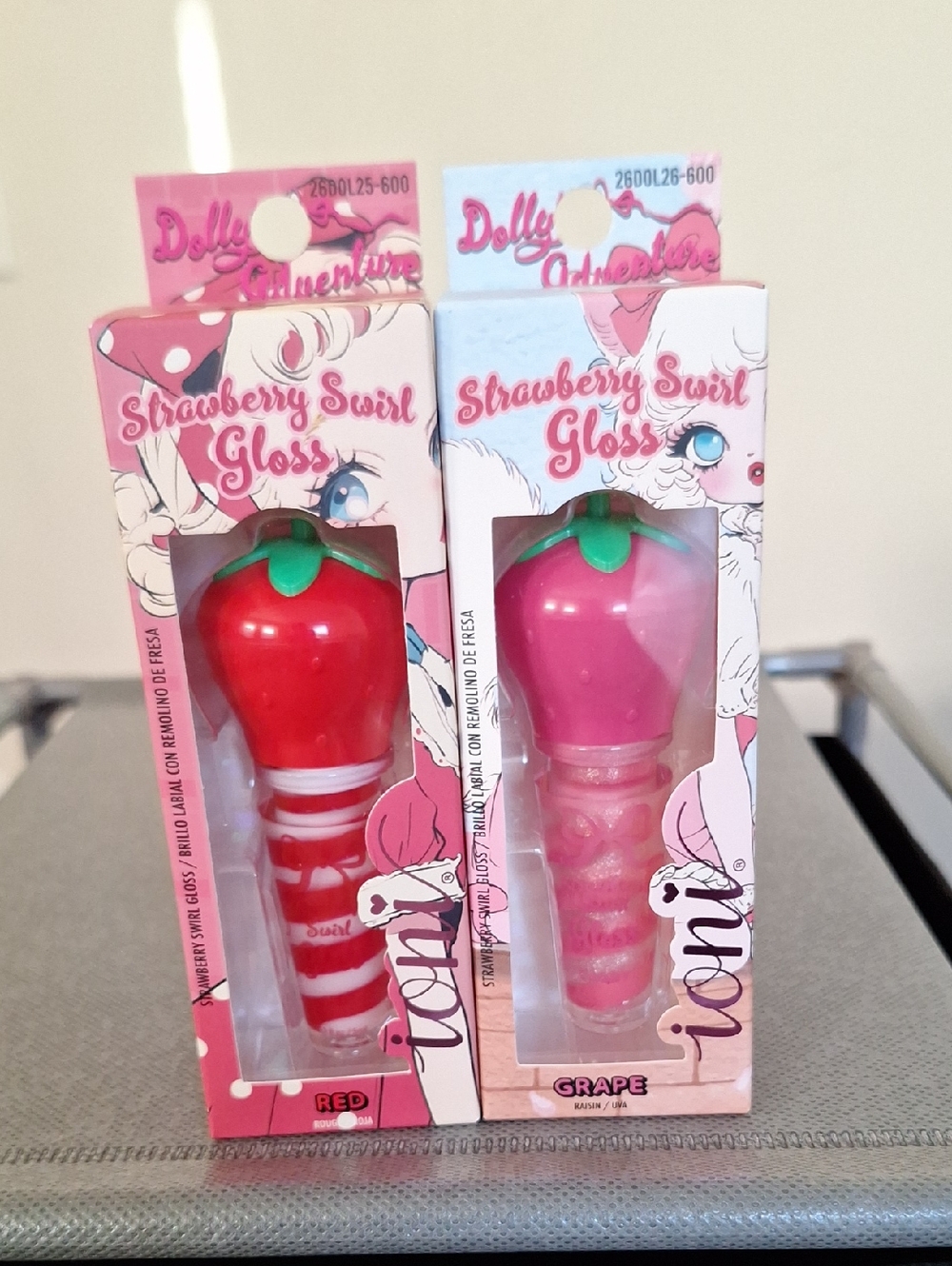 Strawberry Swirl Gloss - Red & Pink